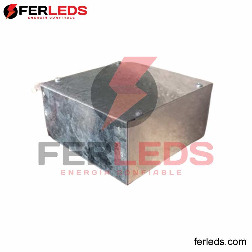 FERLEDS -  CAJA DE PASO METAL 20x20x10 - GALVANIZADO - CIEGO
