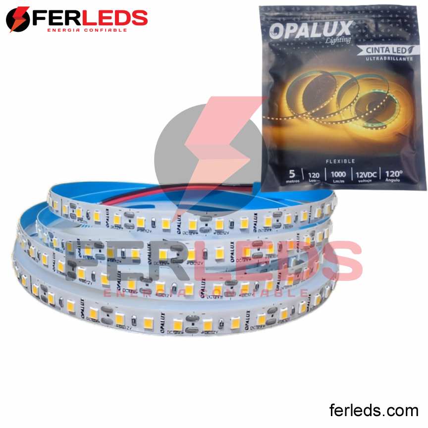 Ferleds. OPALUX CINTA LED 7000K - 2835(120) - 12V (BLANCO)