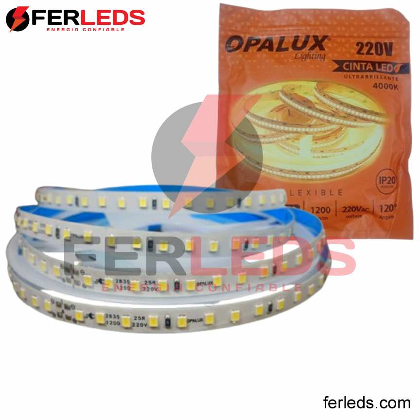 Ferleds. OPALUX CINTA LED 4000K - 2835(120) - 220V (NEUTRO)