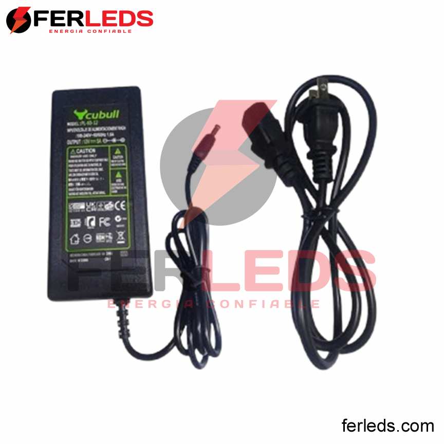 CUBULL - TRANFORMADOR PVC 5A - 12V - 60W