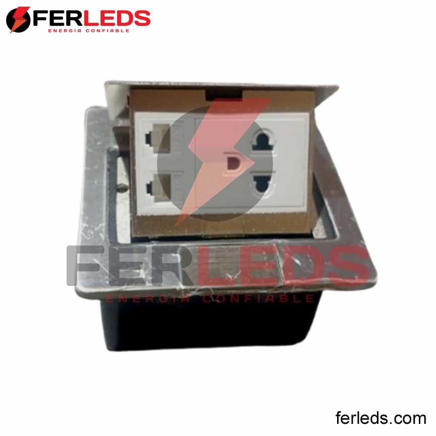 FERLEDS. CUBULL TOMACORRIENTE DE ESCRITORIO/PISO +  DATA