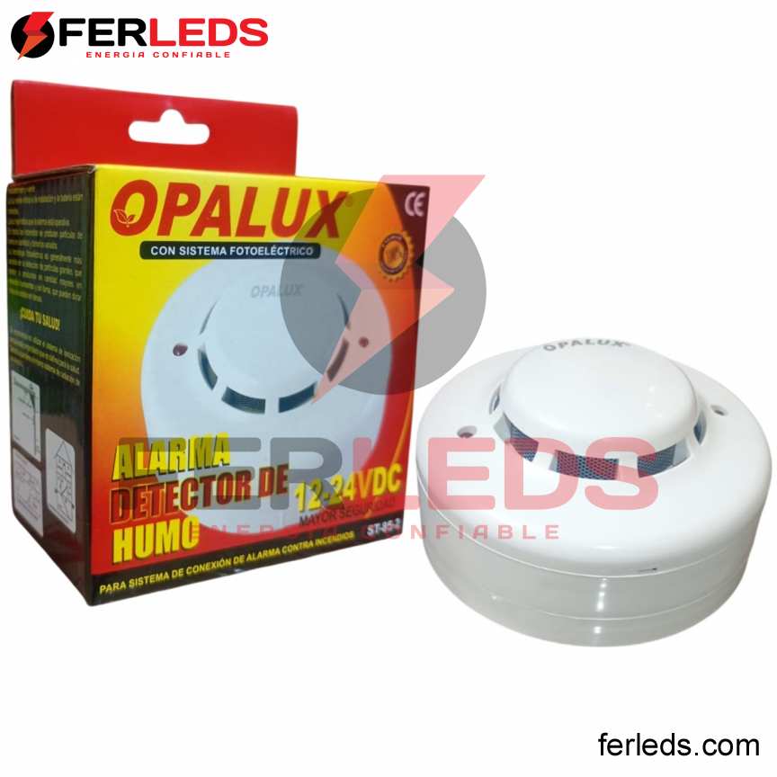 FERLEDS. OPALUX ALARMA DETECTOR DE HUMO 12-24VDC