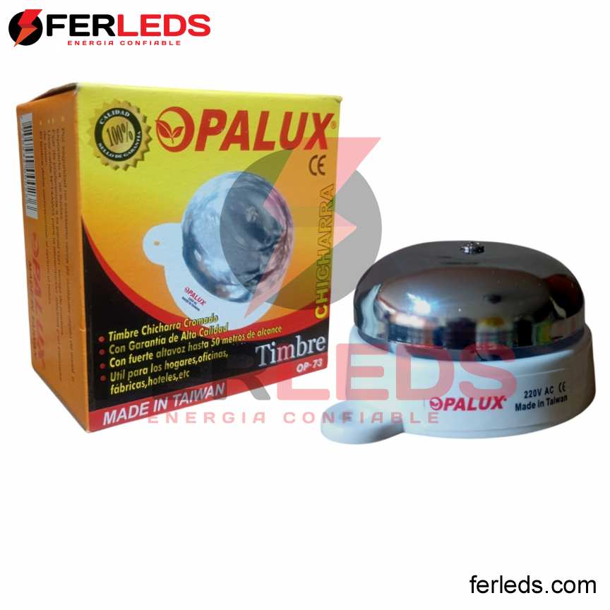 FERLEDS. OPALUX TIMBRE CHICHARRA CROMADO