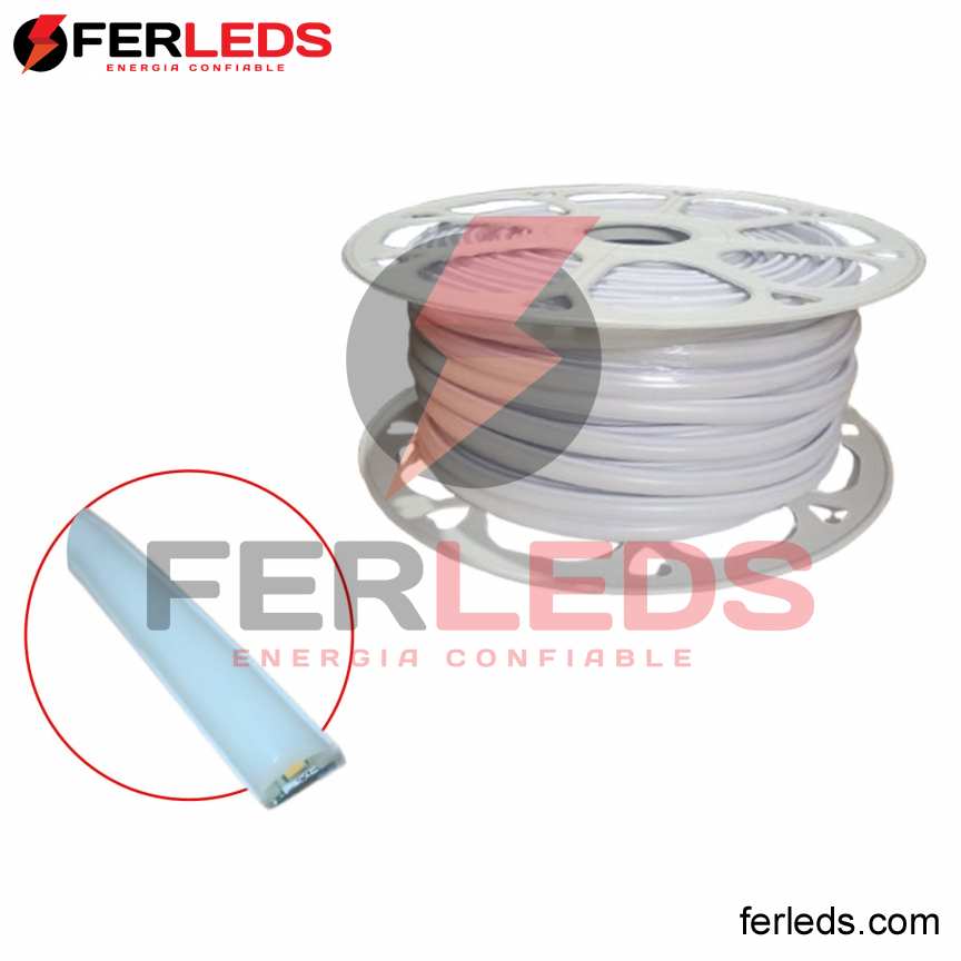 FERLEDS. MANGUERA LED COB  PAVONADO LUZ BLANCA - 220V