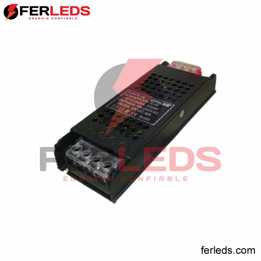 OPALUX  FUENTE DE ALIMENTACION SLIM 100W - 12V - 8A