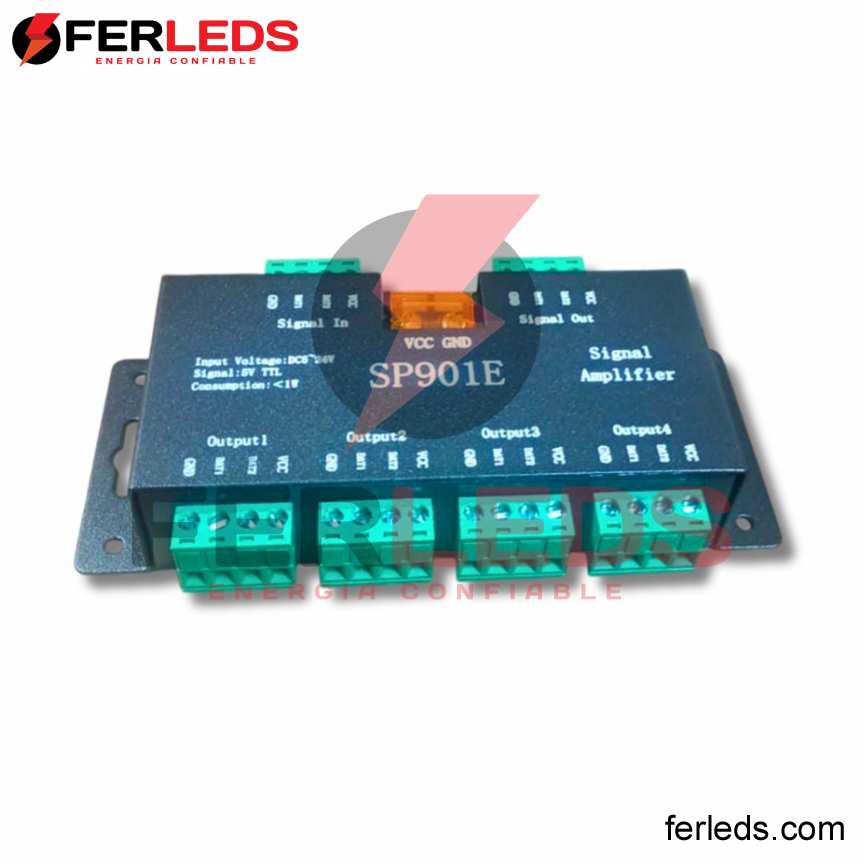FERLEDS. AMPLIFICADOR DE SEÑAL PARA CINTAS LED SP901E