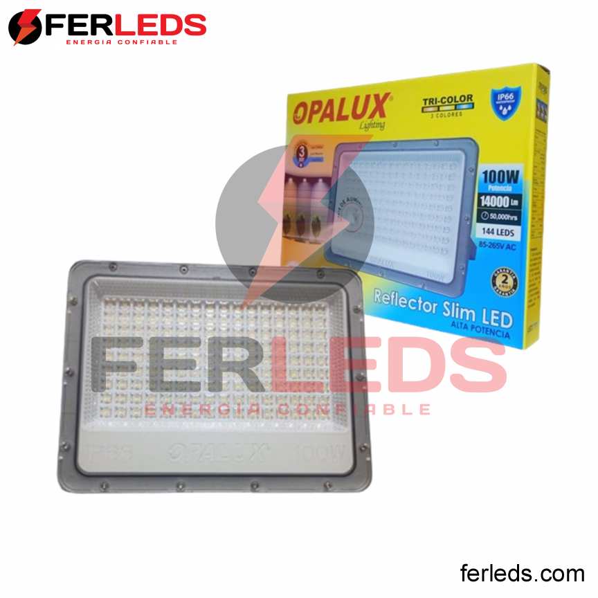 OPALUX REFLECTOR SLIM LED 100W - TRICOLOR