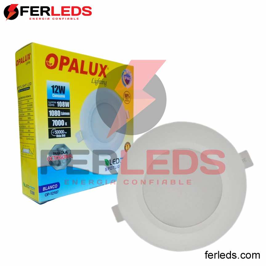 OPALUX SPOTLIGHT LED BLANCO - 12W-0070K