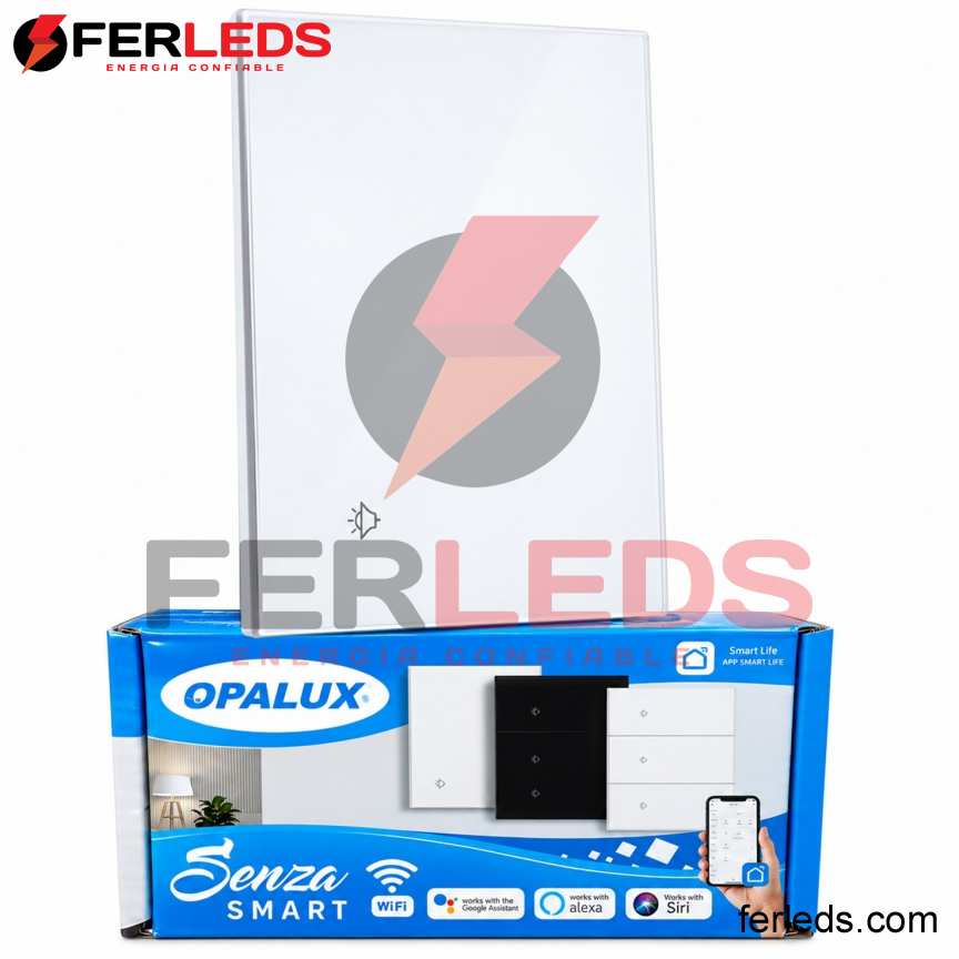 Interruptor Smart WiFi Blanco para Luz | Opalux