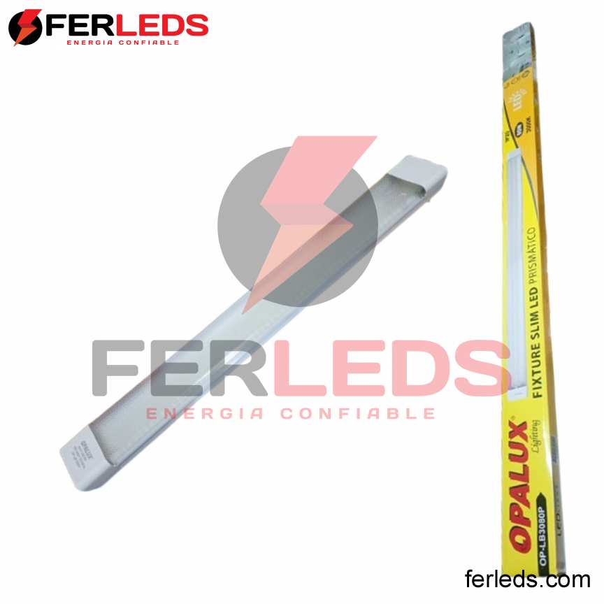 OPALUX FIXTURE SLIM PRISMATICO CALIDA-80W-3000K