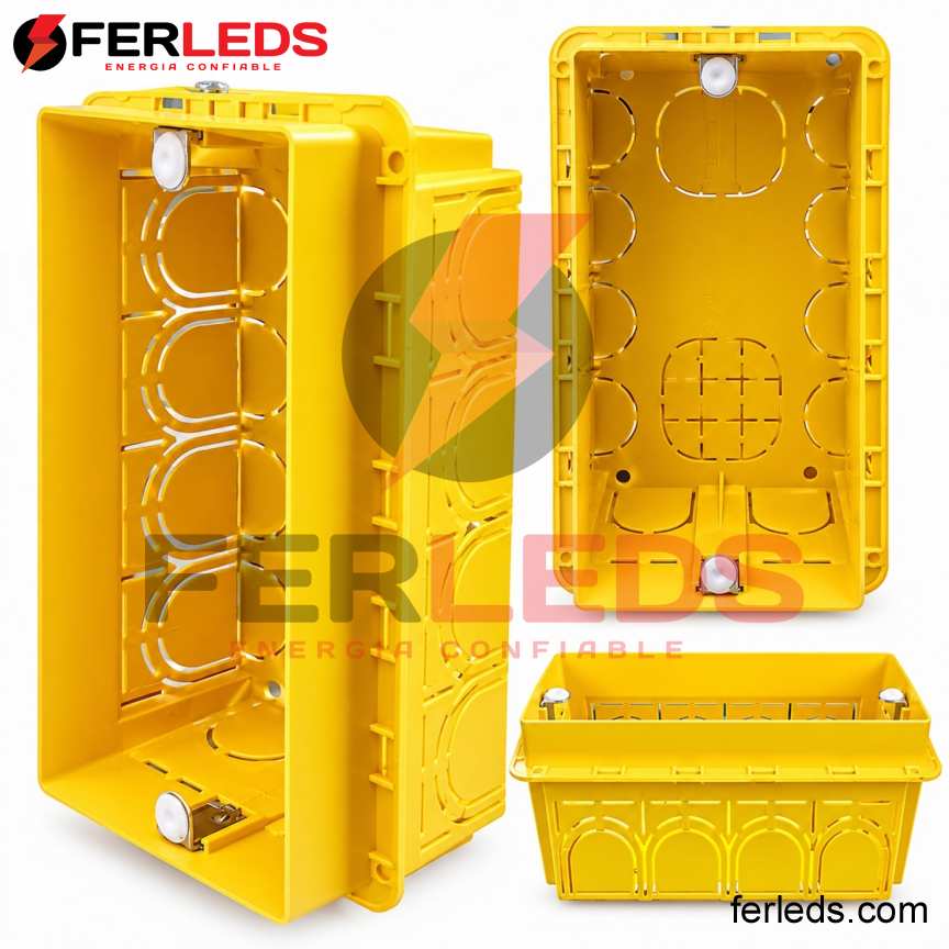 BTicino | Caja Rectangular de Empotrar para 4 Módulos 504E