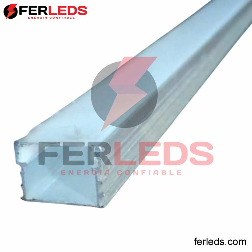 PERFIL DE ALUMINIO GRIS  MODELO ADOSADO -  3 METROS - PROFUNDO(12MM)