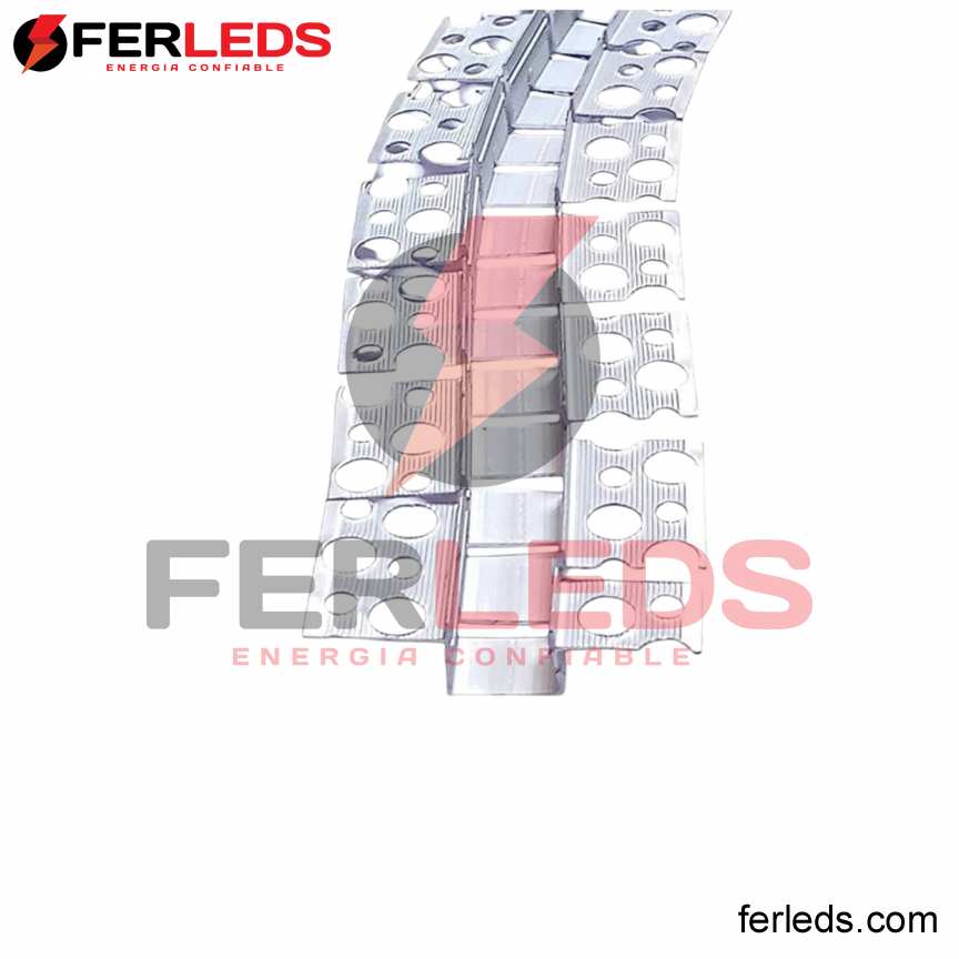 PERFIL DE ALUMINIO FLEXIBLE PARA DRYWALL - EMPOTRADO - 3 METROS